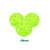 3 Highlighter Green Balls